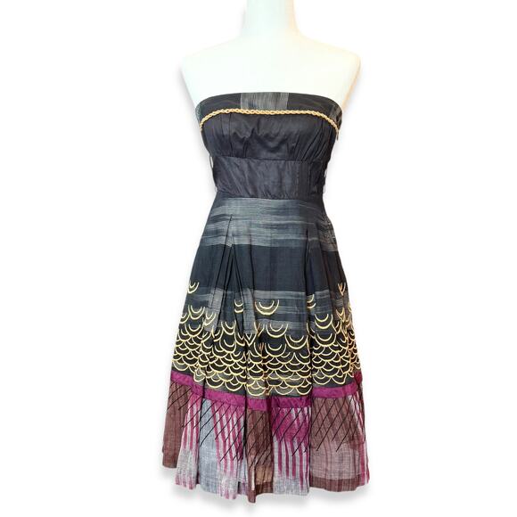 Floreat Dresses & Skirts - Floreat Anthropologie One Hundred Summits Crinoline Strapless Whimsigoth Dress 2